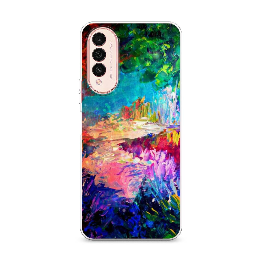 

Чехол на Wiko T50 "Лес-гуашь", Синий;розовый;зеленый, 3400350-4