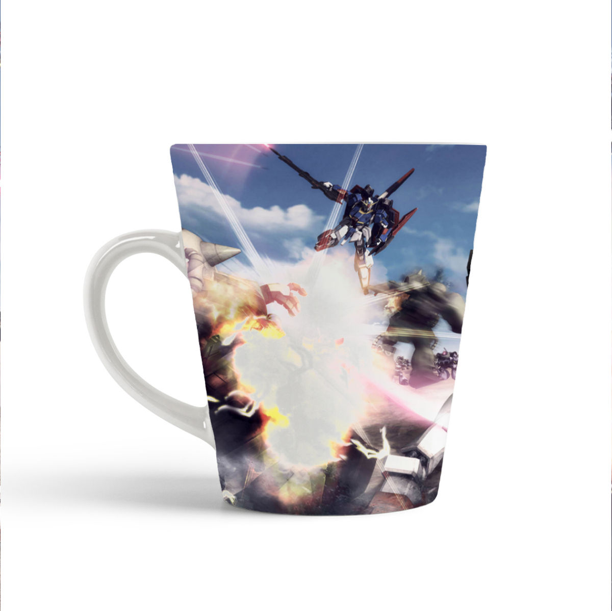 

Конусная кружка CoolPodarok dynasty warriors gundam Роботы Световые мечи Битва