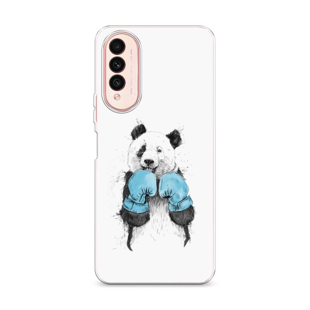 

Чехол на Wiko T50 "Панда боксер", Голубой;белый;серый, 3400350-1
