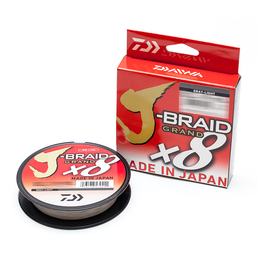 

Плетеный шнур Daiwa J-Braid Grandx8, 0.18 мм, 12.5 кг, 135 м, светло-серый