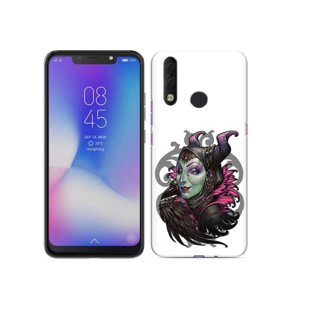 

Чехол MyPads Tocco для Tecno Camon 11 Pro зеленая девушка с вороном, Tocco