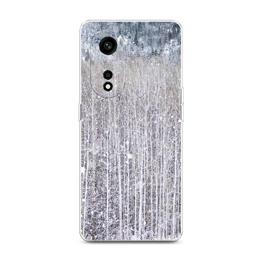 

Чехол для Oppo A1 Pro "Снежный лес", Бежевый;серый;белый, 2512250-5
