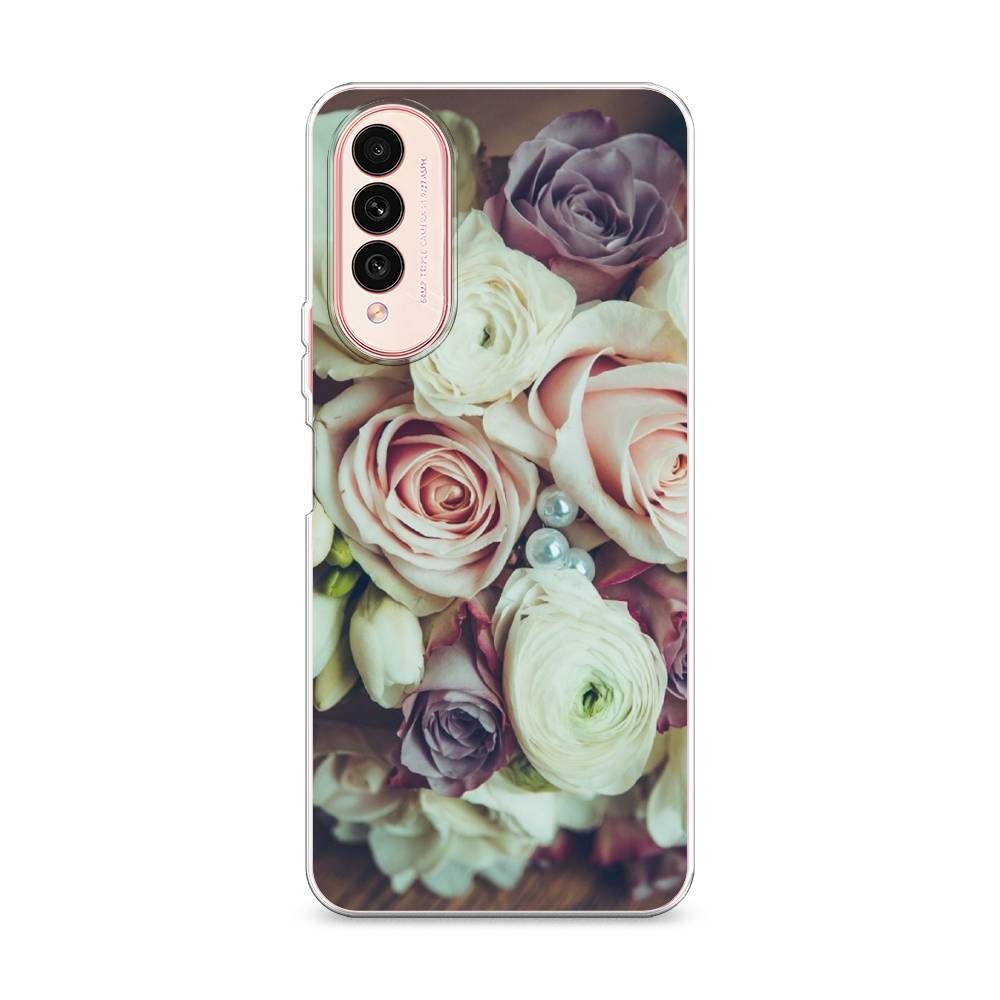

Чехол на Wiko T50 "Свадебный букет", Белый;фиолетовый, 3400350-2