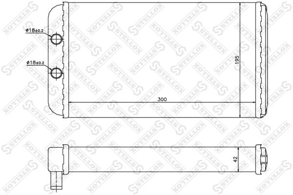 

Радиатор печки Stellox 1035098SX