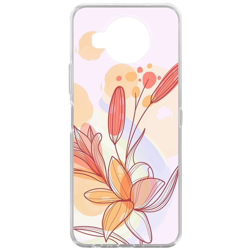 

Чехол-накладка Krutoff Clear Case Фантазия для Nokia 8.3 5G, Прозрачный