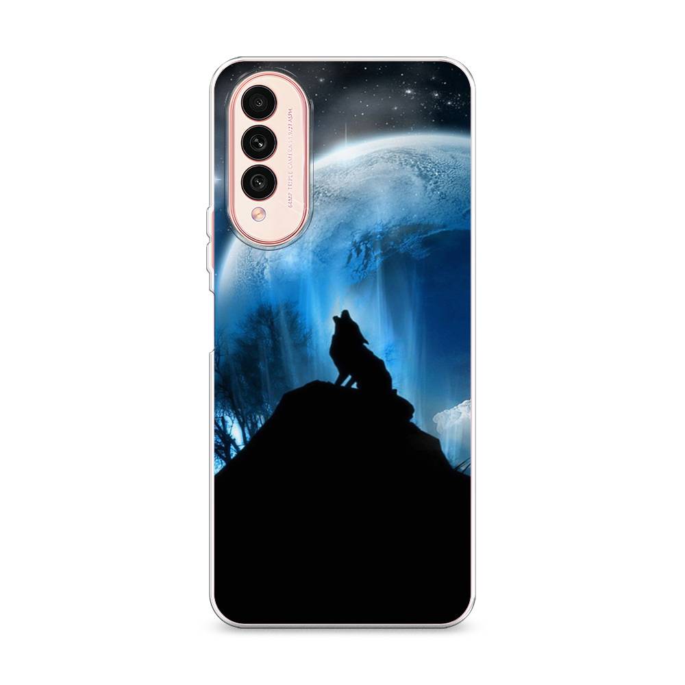 

Чехол на Wiko T50 "Волк 2", Синий;черный;белый, 3400350-1