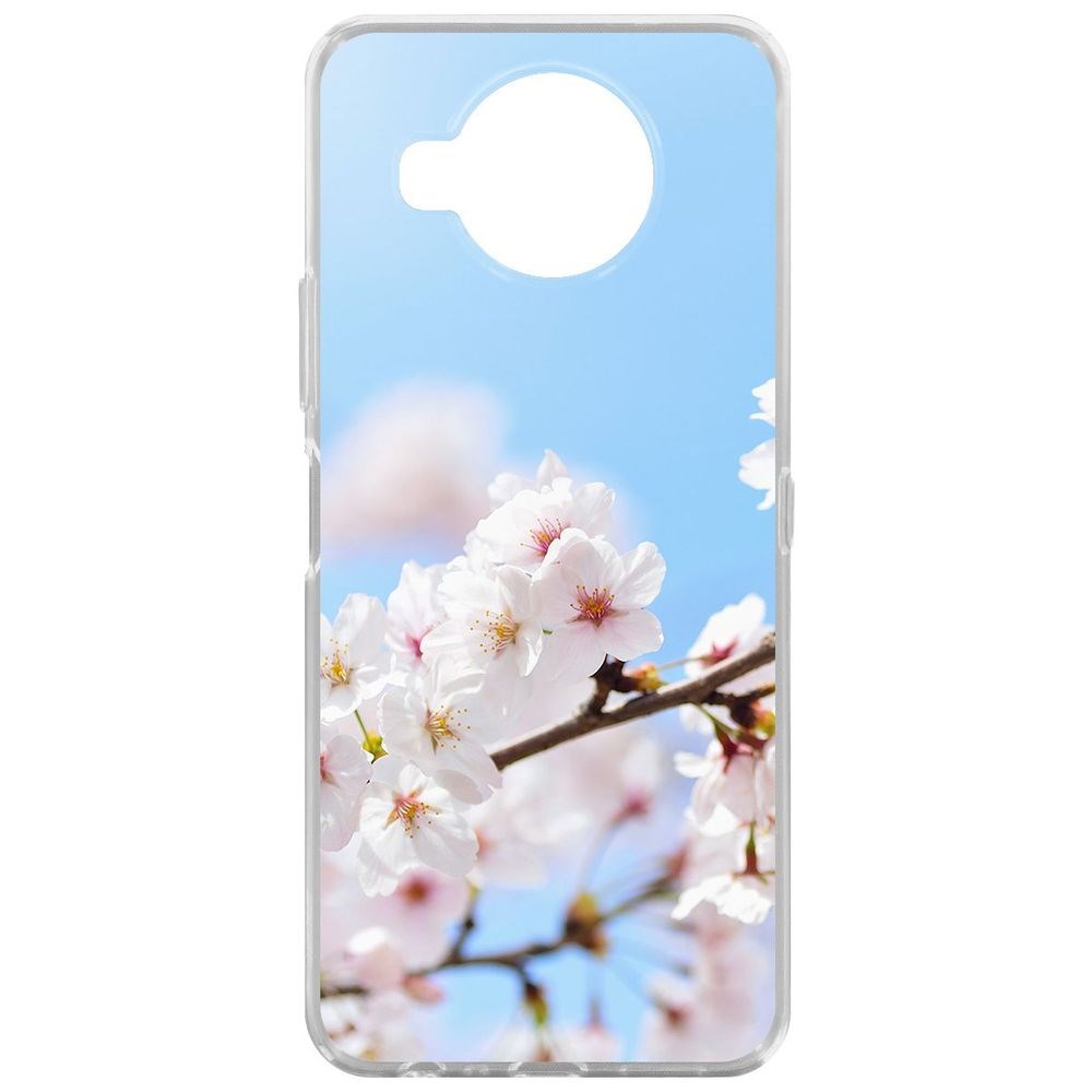 

Чехол-накладка Krutoff Clear Case Цветение для Nokia 8.3 5G, Прозрачный