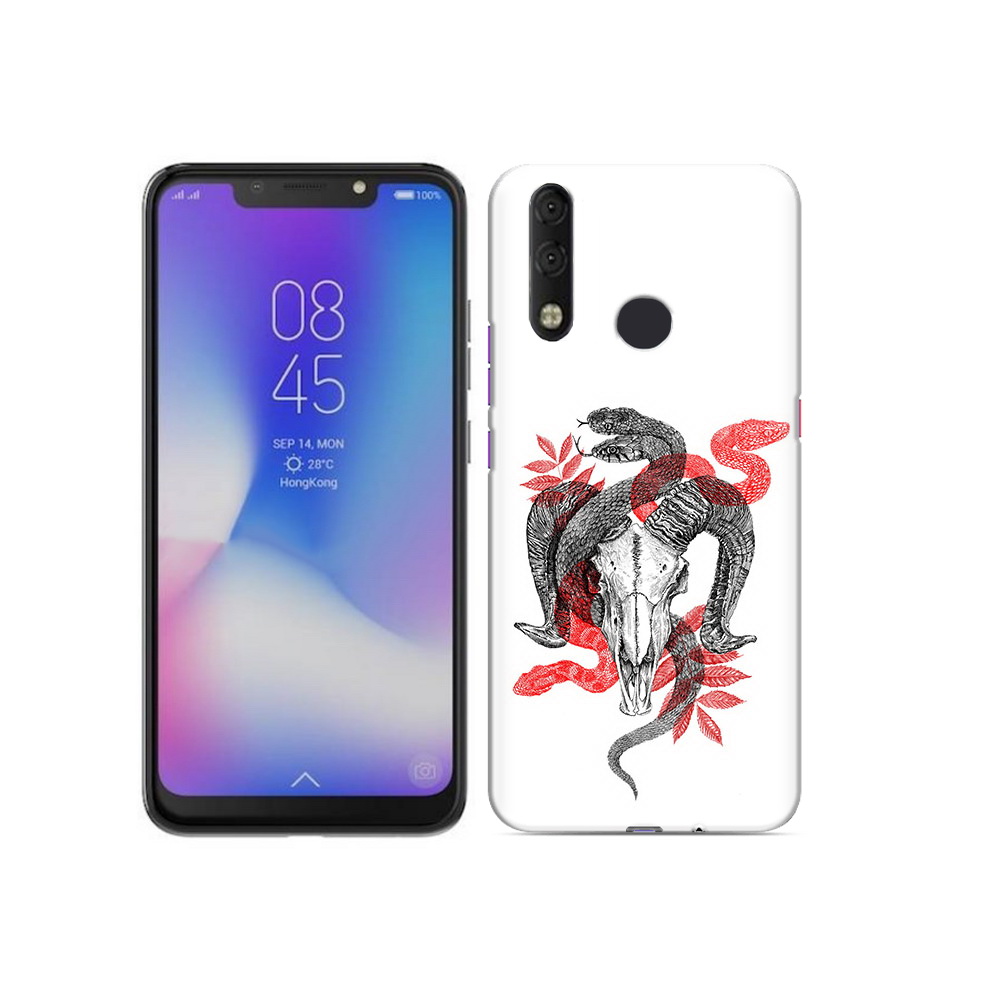 

Чехол MyPads Tocco для Tecno Camon 11 Pro змея в черепе рисунок, Tocco