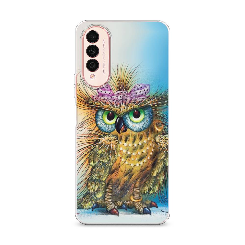 

Чехол на Wiko T50 "Модная сова", Коричневый;голубой, 3400350-1