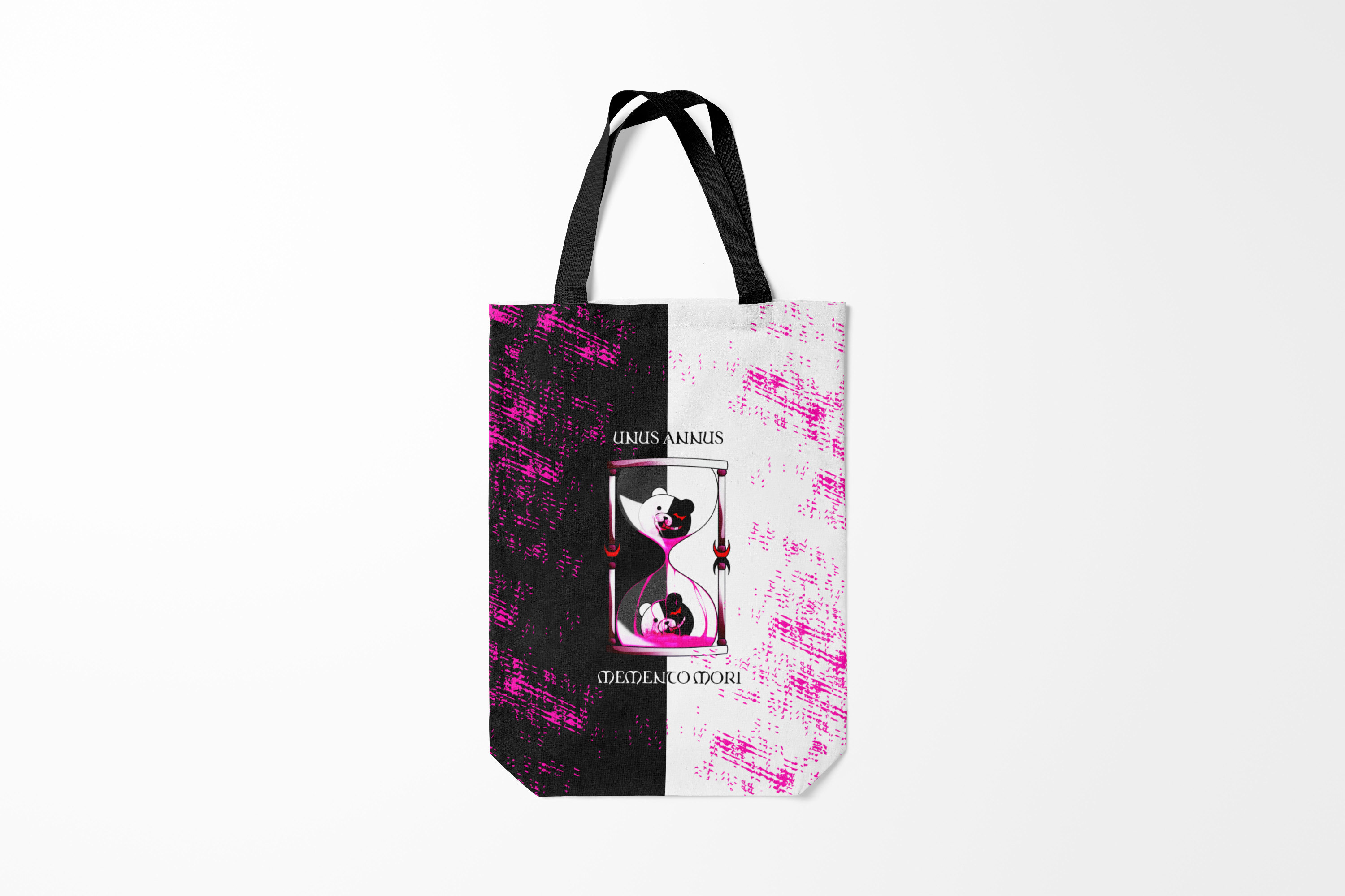 

Сумка шoппер унисекс Burnettie Danganronpa MONOKUMA МОНОКУМА HOURGLASS, белый; черный, Danganronpa MONOKUMA МОНОКУМА HOURGLASS