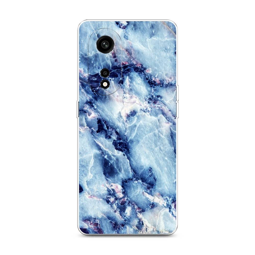 

Чехол на Oppo A1 Pro "Мрамор с синими прожилками", Синий, 2512250-3