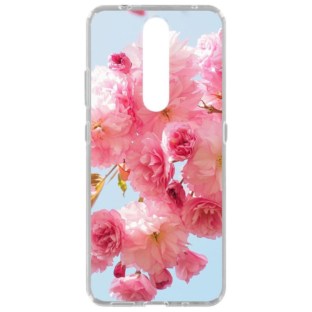 

Чехол-накладка Krutoff Clear Case Сакура для Nokia 2.4, Прозрачный