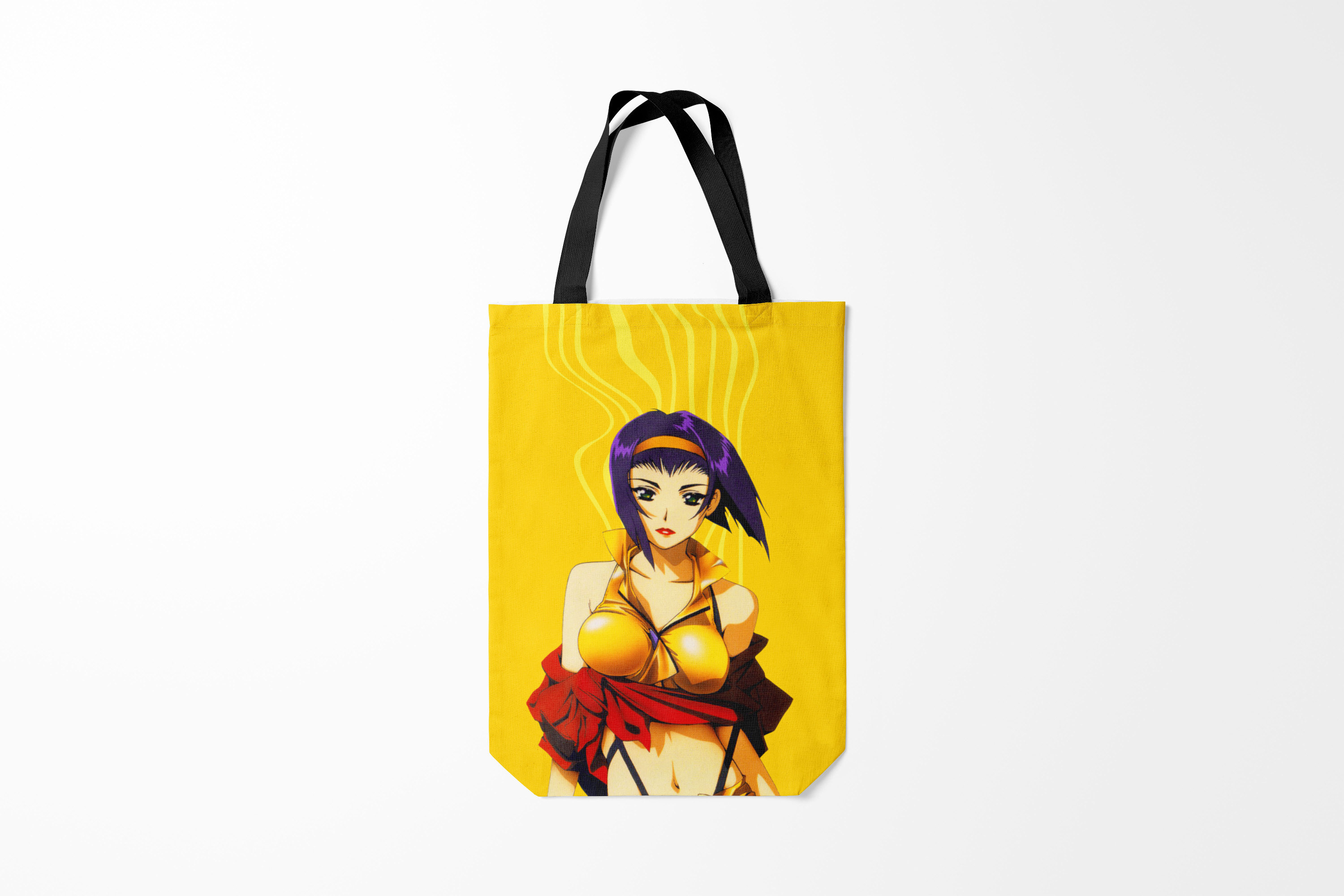 

Сумка шoппер унисекс Burnettie Cowboy Bebop Bebop. Фэй Валентайн, желтый, Cowboy Bebop Bebop. Фэй Валентайн