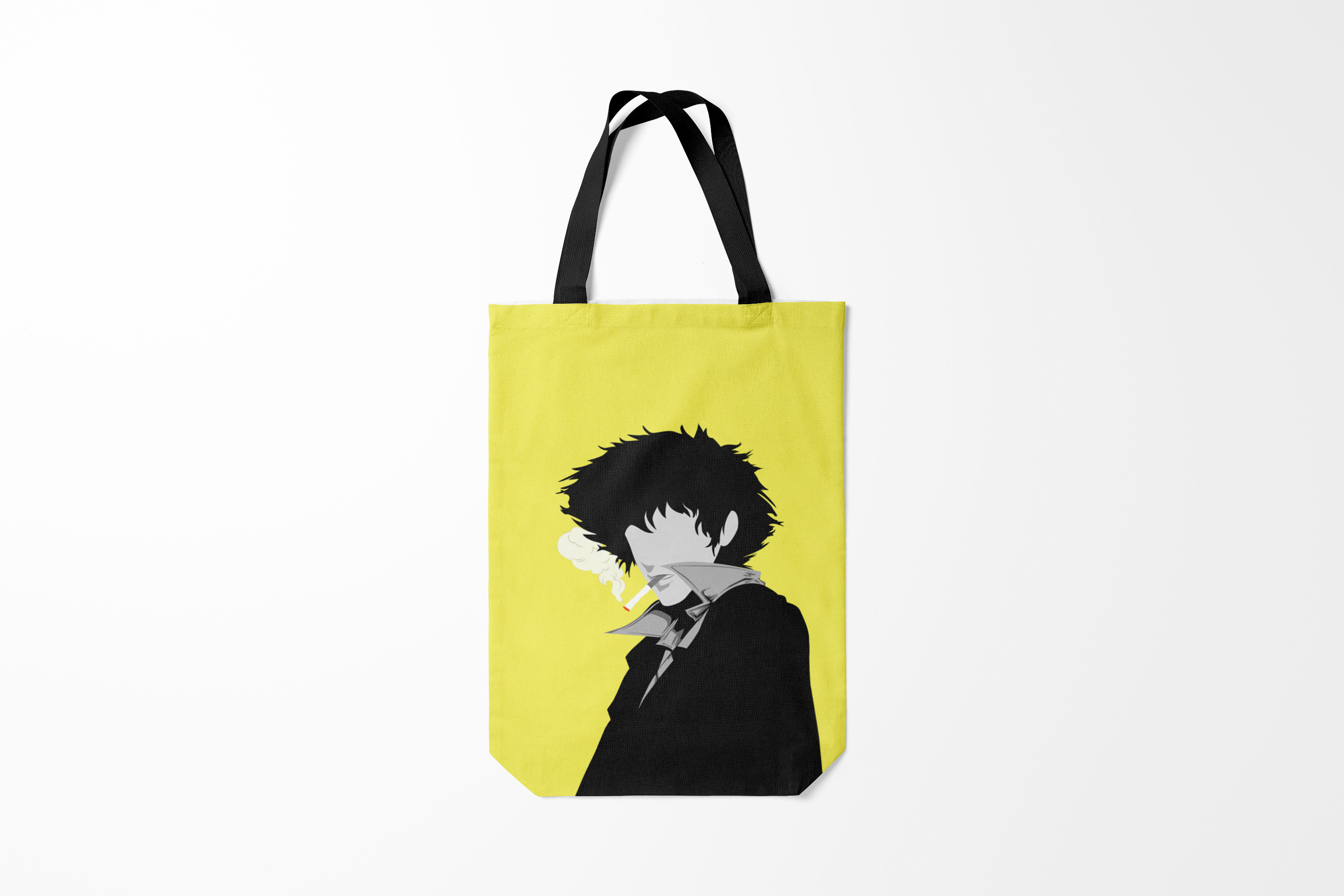 

Сумка шoппер унисекс Burnettie Cowboy Bebop Bebop. Спайк Шпигель, желтый, Cowboy Bebop Bebop. Спайк Шпигель