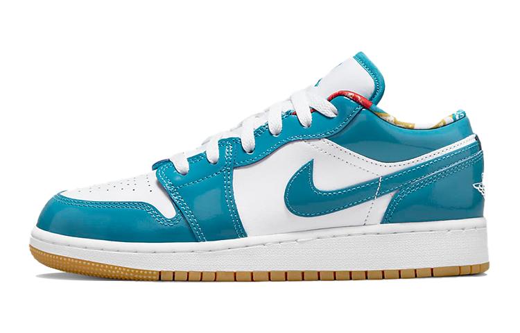 

Кеды унисекс Jordan Air Jordan 1 Low SE GS голубые 36.5 EU, Голубой, Air Jordan 1 Low SE GS