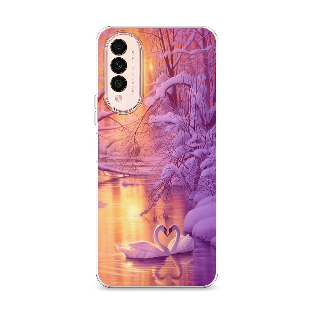 

Чехол на Wiko T50 "Зима 1", Фиолетовый;желтый, 3400350-2