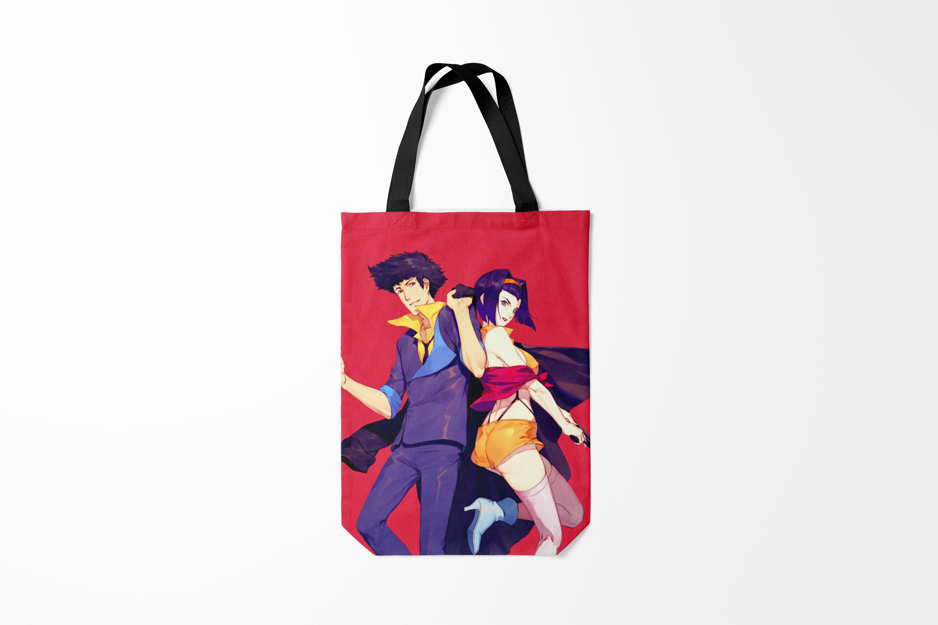 

Сумка шoппер унисекс Burnettie Cowboy Bebop Bebop. Спайк и Фэй, красный, Cowboy Bebop Bebop. Спайк и Фэй