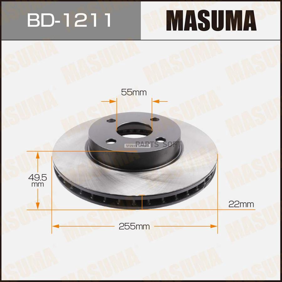 

Диск тормозной Masuma BD-1211