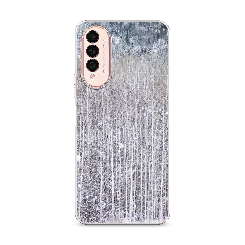 

Чехол на Wiko T50 "Снежный лес", Бежевый;серый;белый, 3400350-5