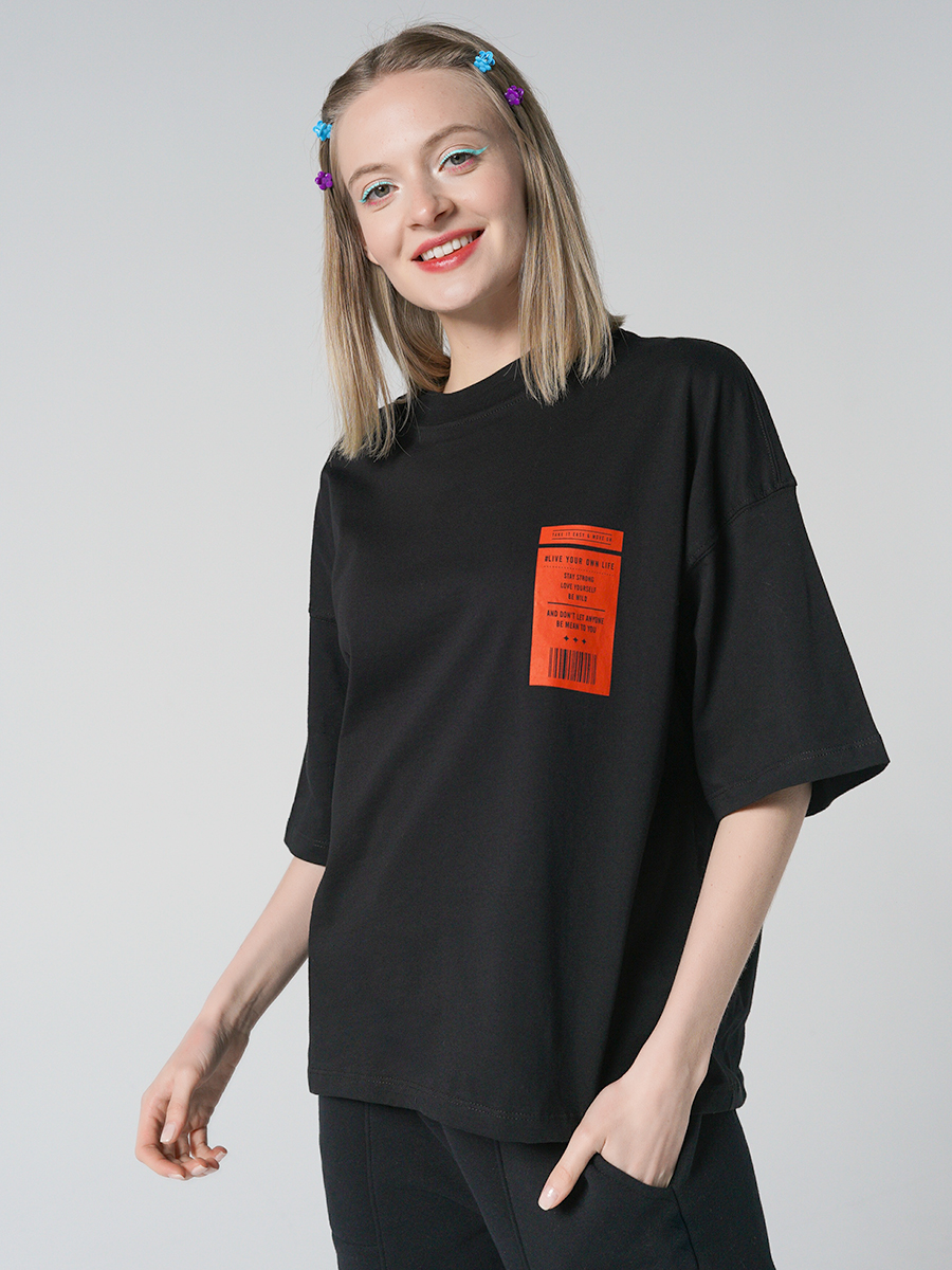 

Футболка женская ТВОЕ 85687 черная XL, 85687