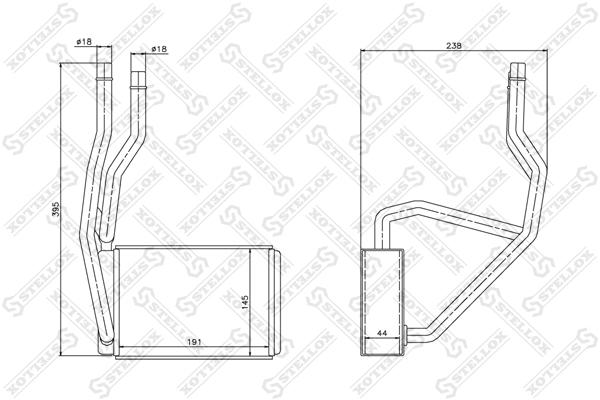 

Радиатор печки Stellox 1035132SX