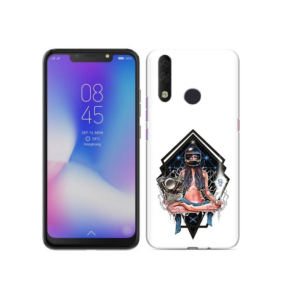 

Чехол MyPads Tocco для Tecno Camon 11 Pro красивая девушка в шлеме, Tocco