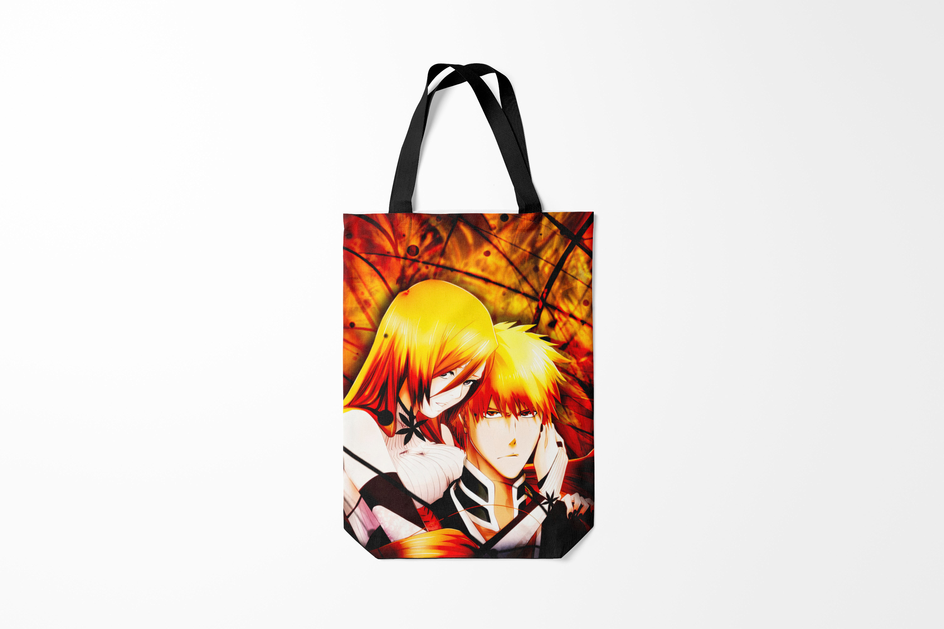 

Сумка шoппер унисекс Burnettie Bleach Ичиго Куросаки и Орихиме Иноуэ, оранжевый, Bleach Ичиго Куросаки и Орихиме Иноуэ