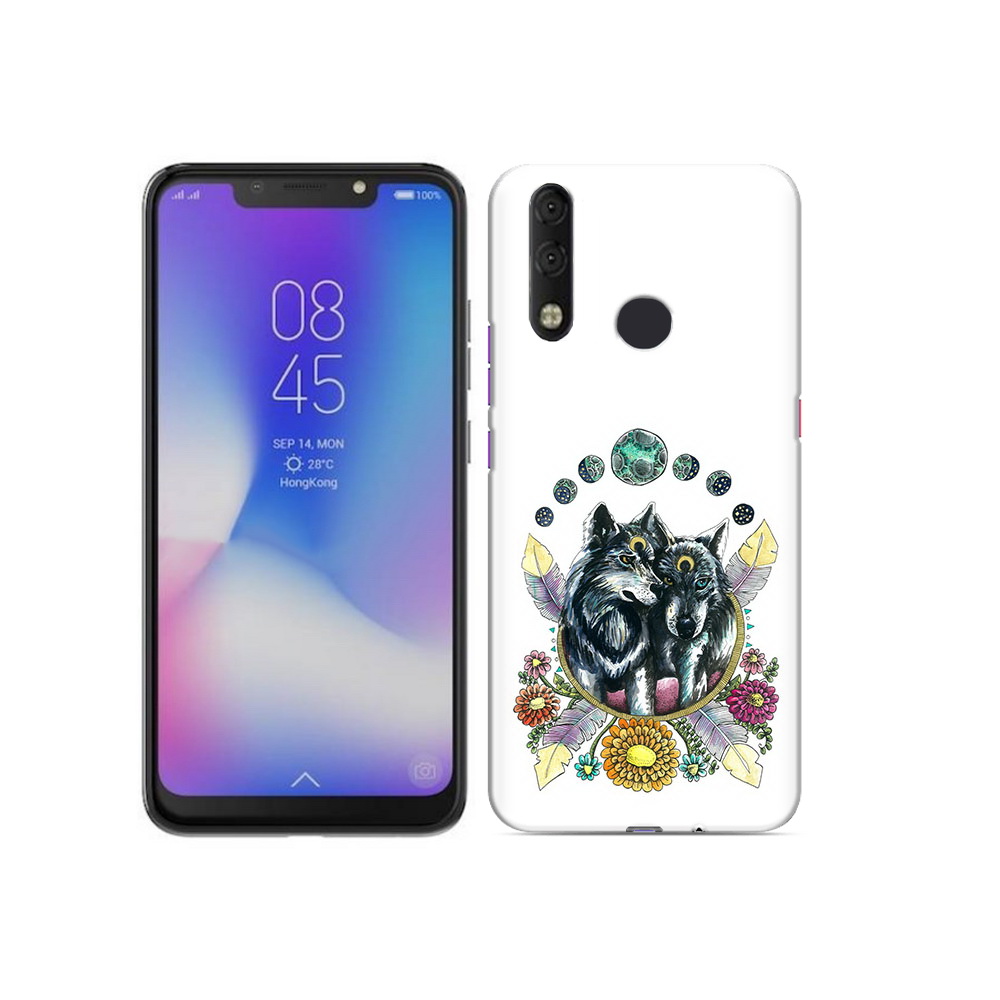 

Чехол MyPads Tocco для Tecno Camon 11 Pro красивые волки абстракция, Tocco