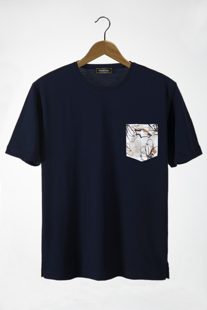 

Футболка мужская Terapi Men 26113 синяя 2XL (доставка из-за рубежа), 26113