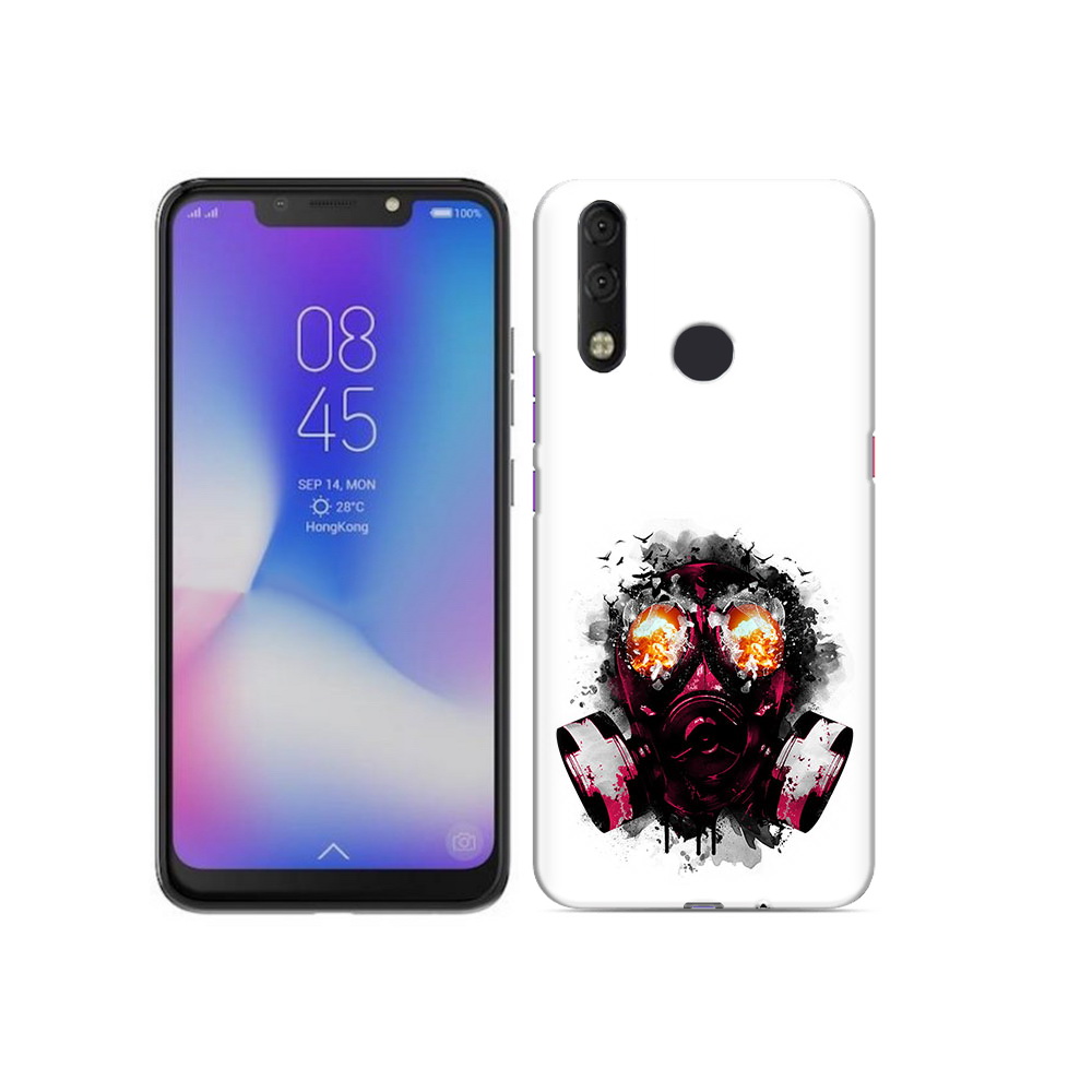 

Чехол MyPads Tocco для Tecno Camon 11 Pro красный противогаз, Tocco