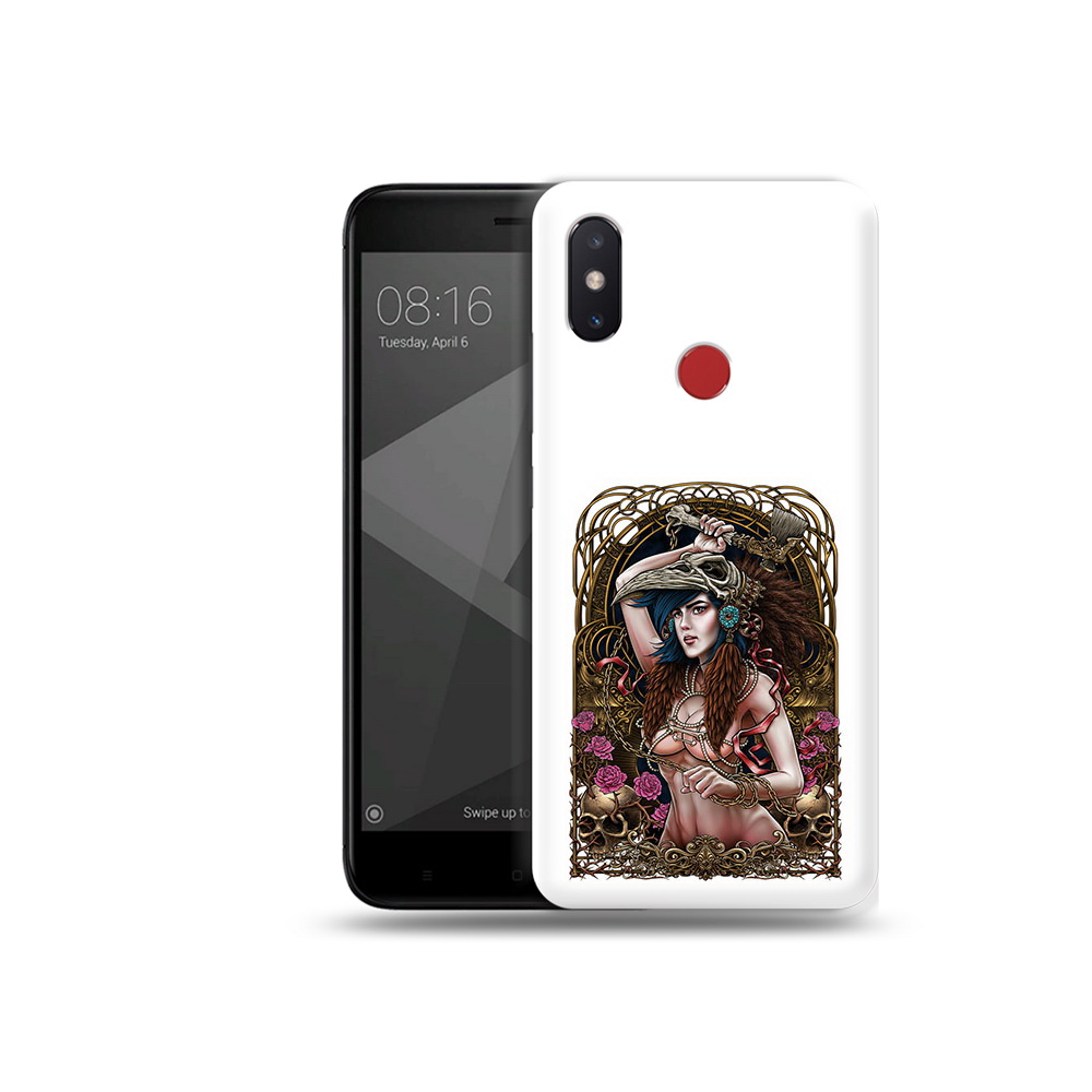 

Чехол MyPads Tocco для Xiaomi Mi 8 SE красивая девушка рисунок (PT113500.331.407), Прозрачный, Tocco