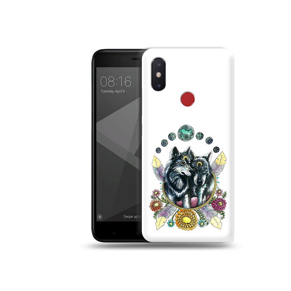 

Чехол MyPads Tocco для Xiaomi Mi 8 SE красивые волки абстракция (PT113500.331.408), Прозрачный, Tocco