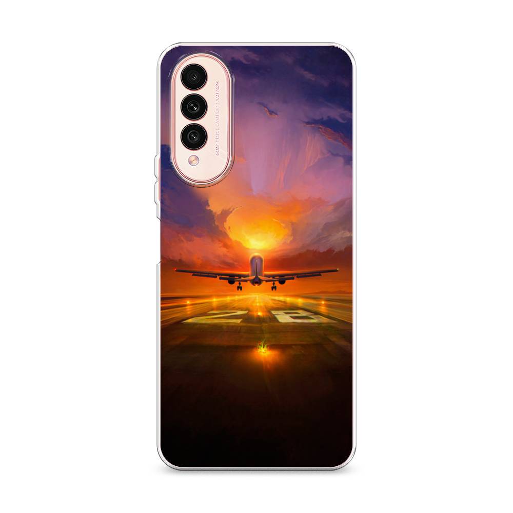 

Чехол на Wiko T50 "Самолет на посадке", Оранжевый;синий, 3400350-6