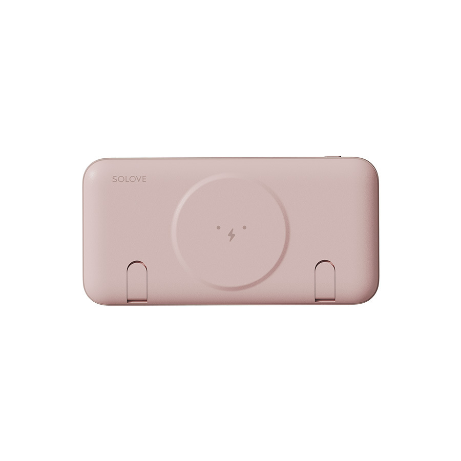 фото Внешний аккумулятор power bank solove 10000mah w10 pink rus