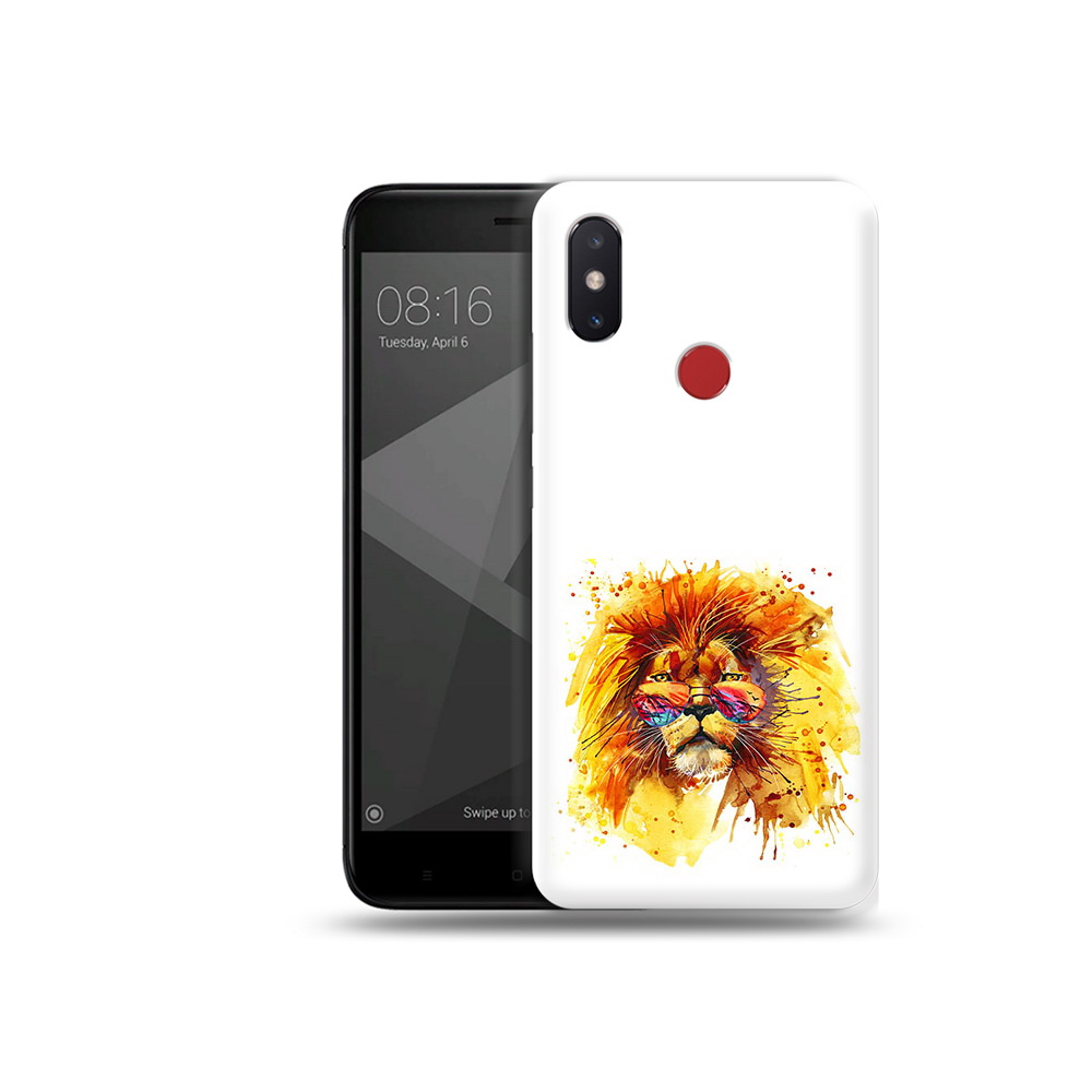 

Чехол MyPads Tocco для Xiaomi Mi 8 SE лев в очках (PT113500.331.436), Прозрачный, Tocco