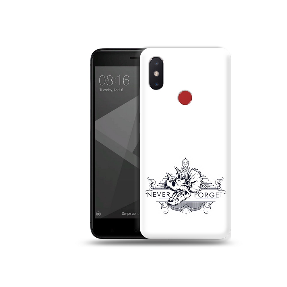 

Чехол MyPads Tocco для Xiaomi Mi 8 SE логотип носорога никогда не забуду, Прозрачный, Tocco