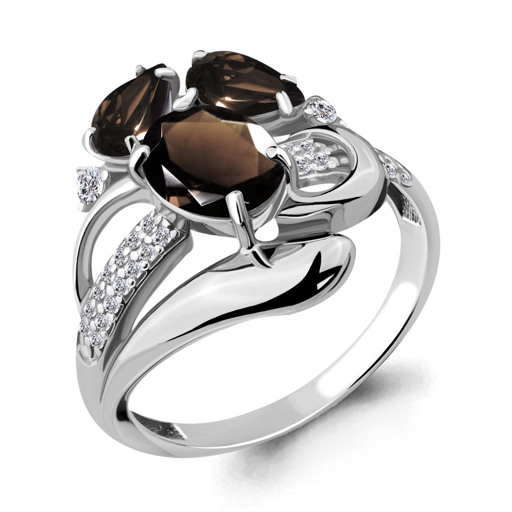 

Кольцо из серебра р. , AQUAMARINE 6907601А_925_р, 6907601А_925_р