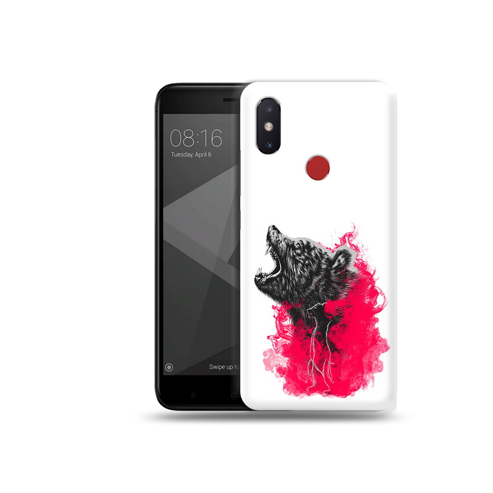 

Чехол MyPads Tocco для Xiaomi Mi 8 SE медведь в дымке (PT113500.331.463), Прозрачный, Tocco