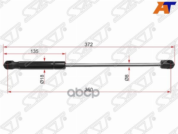 

SAT ST-8T0827919 Амортизатор крышки багажника AUDI A5/S5 07- 1шт