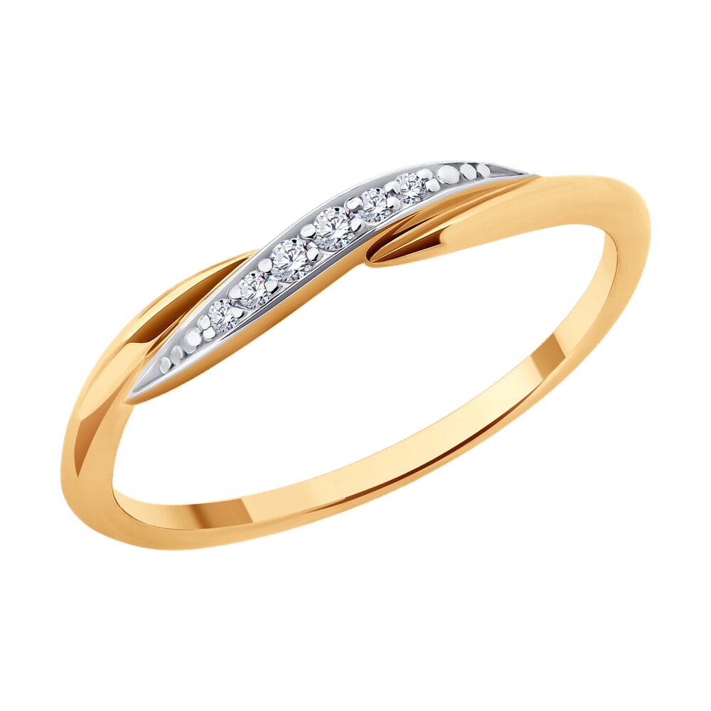 

Кольцо из золота р. 17 Diamant 51-110-02306-1, фианит, 51-110-02306-1