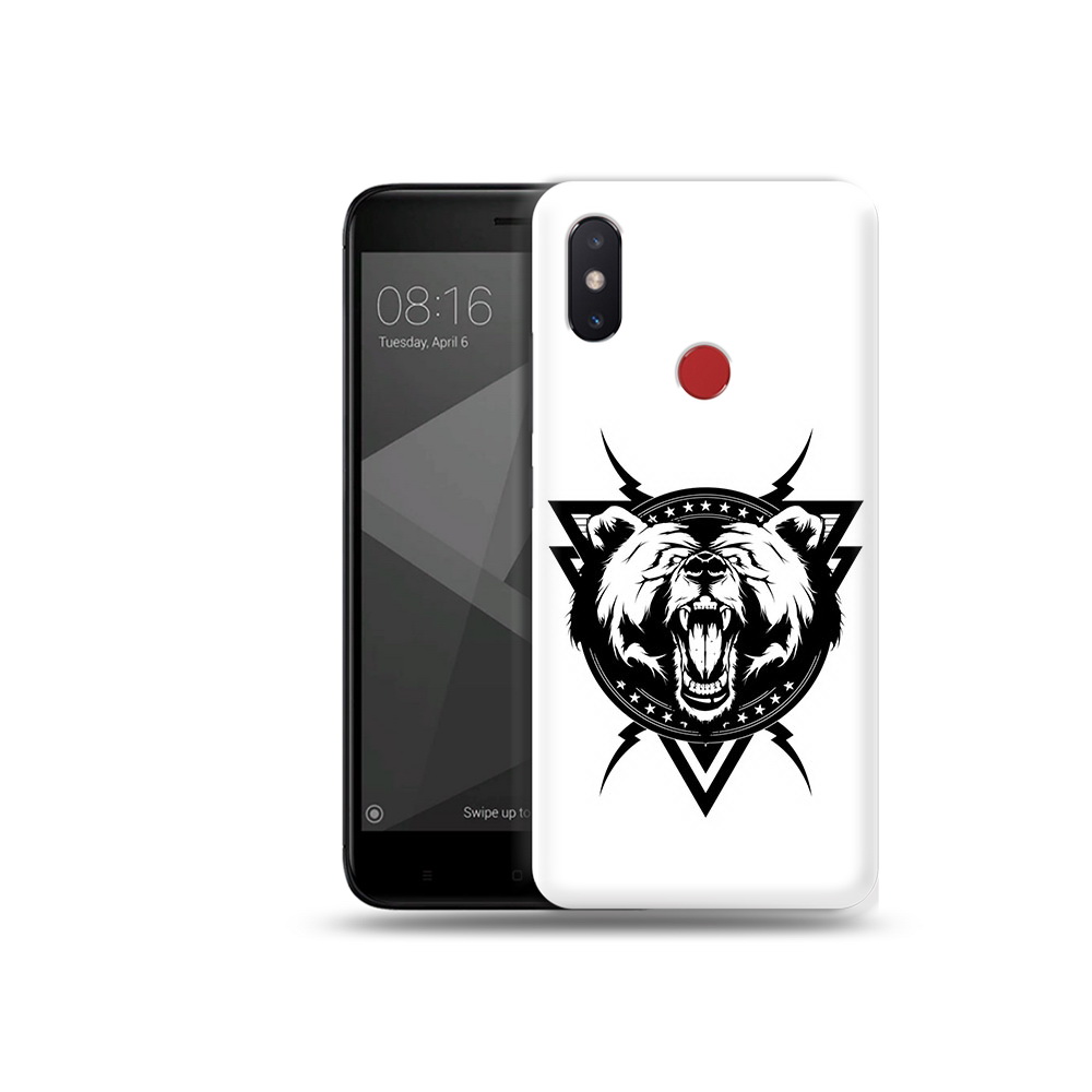 

Чехол MyPads Tocco для Xiaomi Mi 8 SE медведь в треугольнике (PT113500.331.464), Прозрачный, Tocco