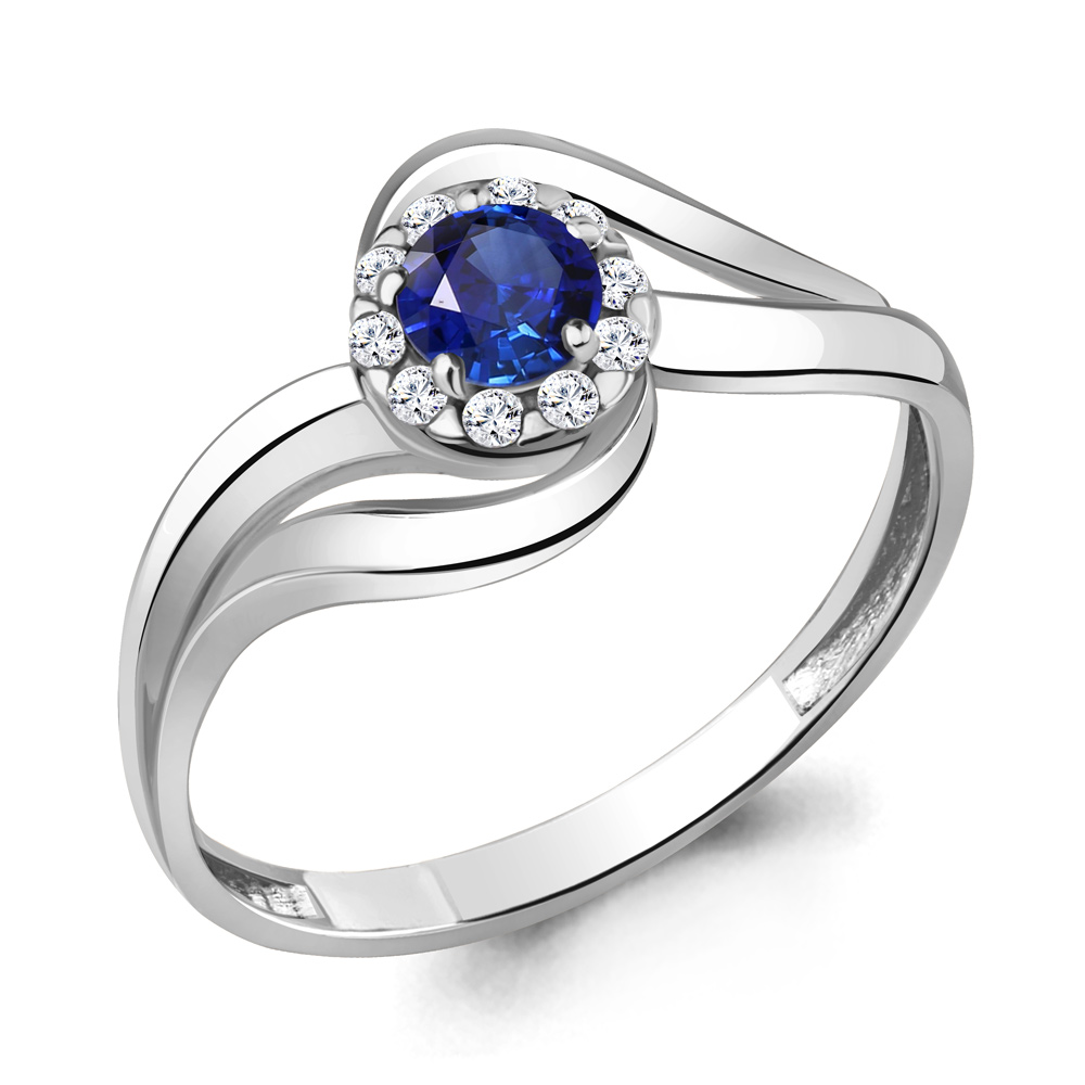 

Кольцо из серебра р. 17,5 AQUAMARINE 68212Б_925_р, 68212Б_925_р