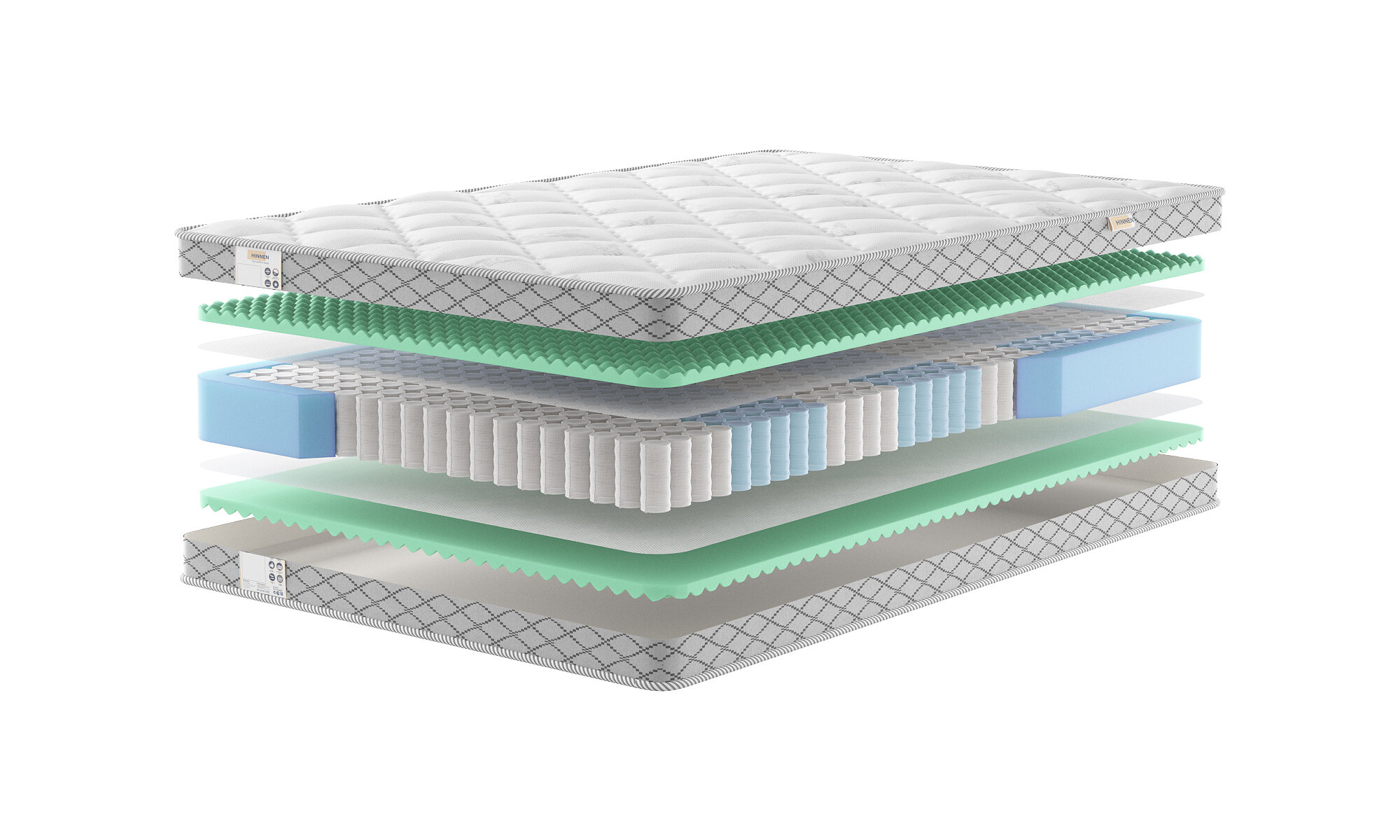 

Матрас Hinnen Base Balance 80x200, Белый, Base Balance