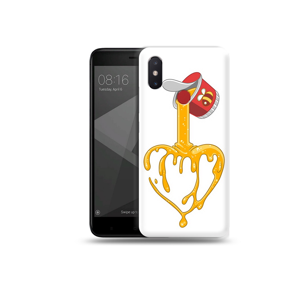 

Чехол MyPads Tocco для Xiaomi Mi 8 SE медовое сердце (PT113500.331.471), Прозрачный, Tocco