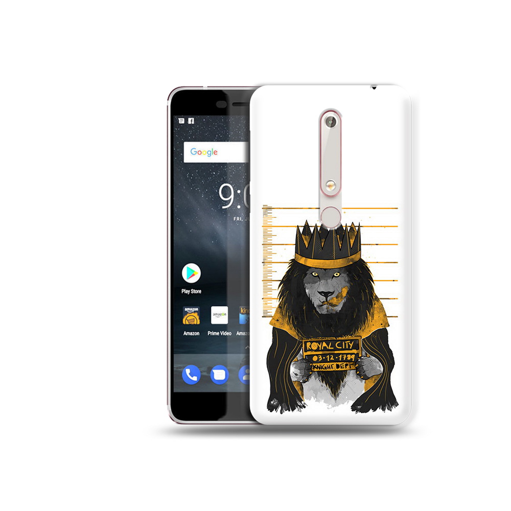

Чехол MyPads Tocco для Nokia 6 лев в законе, Прозрачный, Tocco