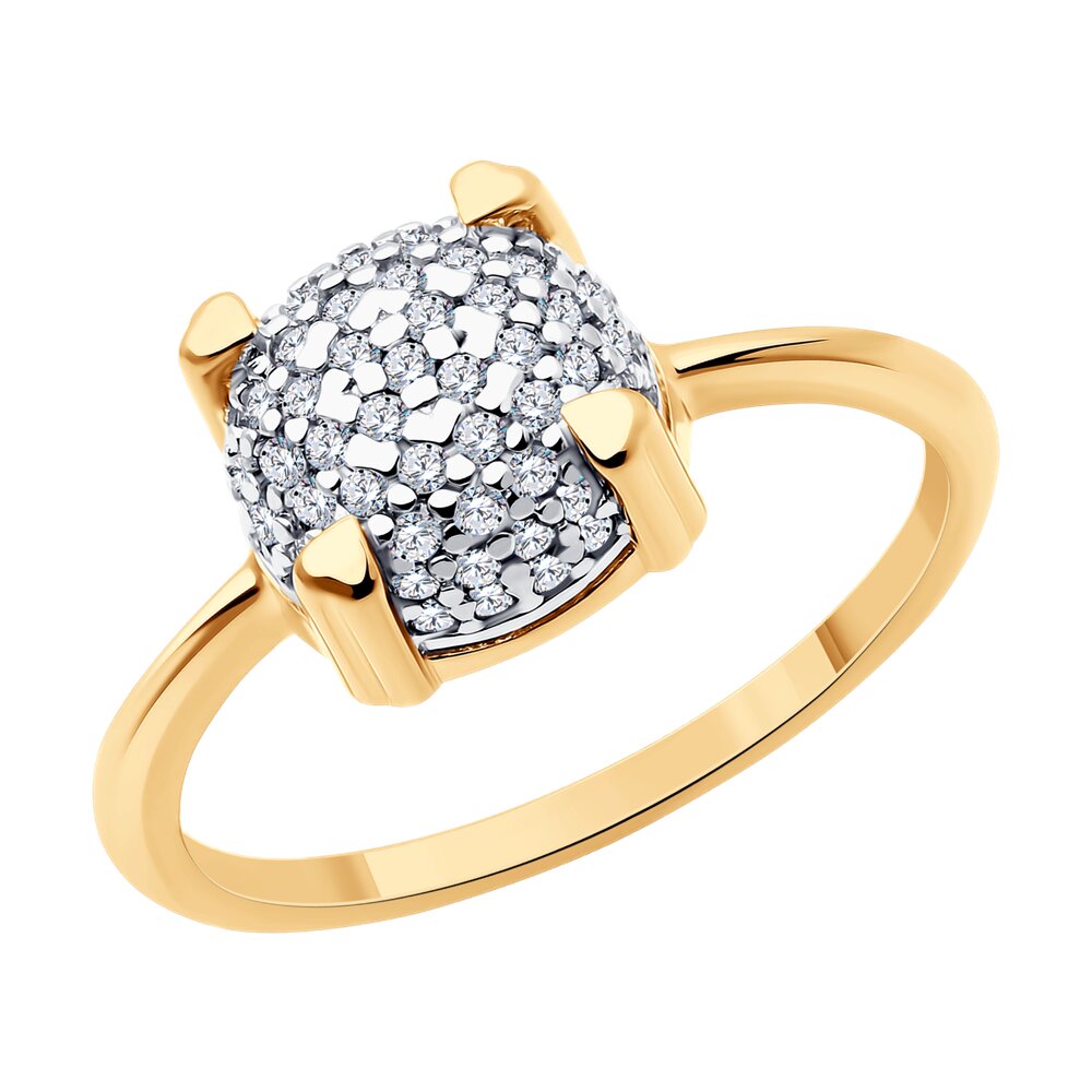 

Кольцо из серебра р. 16,5 Diamant 93-110-01991-1, фианит, 93-110-01991-1