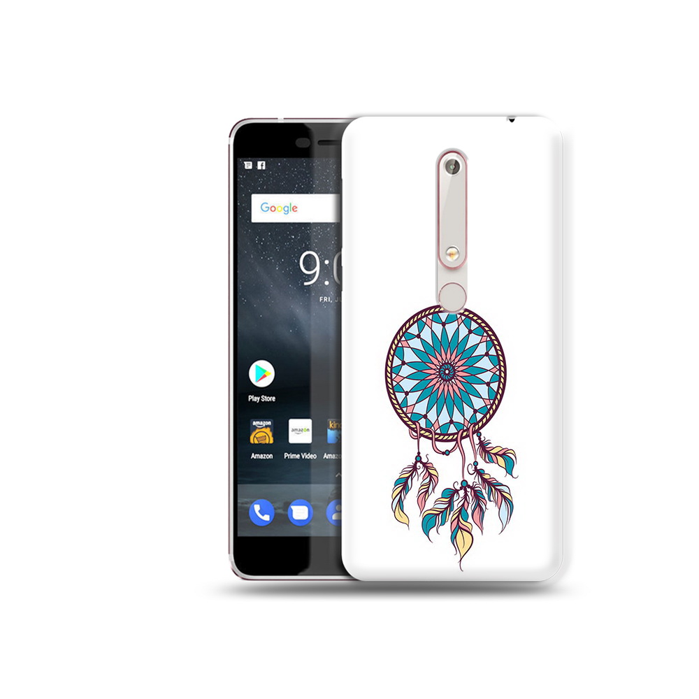 

Чехол MyPads Tocco для Nokia 6 ловец снов синий, Прозрачный, Tocco