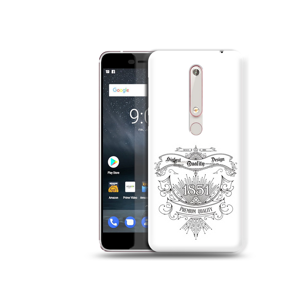

Чехол MyPads Tocco для Nokia 6 логотип 1851 год, Прозрачный, Tocco