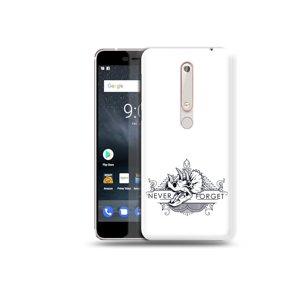 

Чехол MyPads Tocco для Nokia 6 логотип носорога никогда не забуду, Прозрачный, Tocco