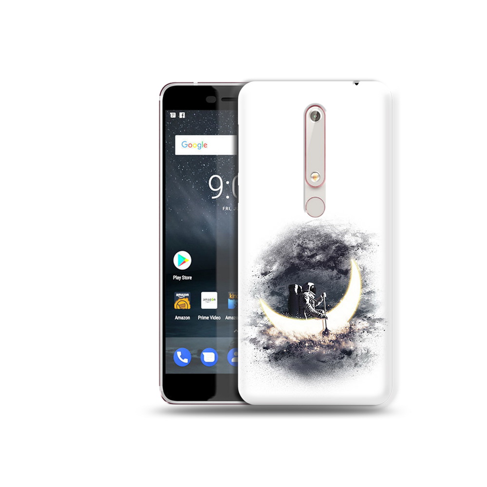

Чехол MyPads Tocco для Nokia 6 лунный путешественник, Прозрачный, Tocco